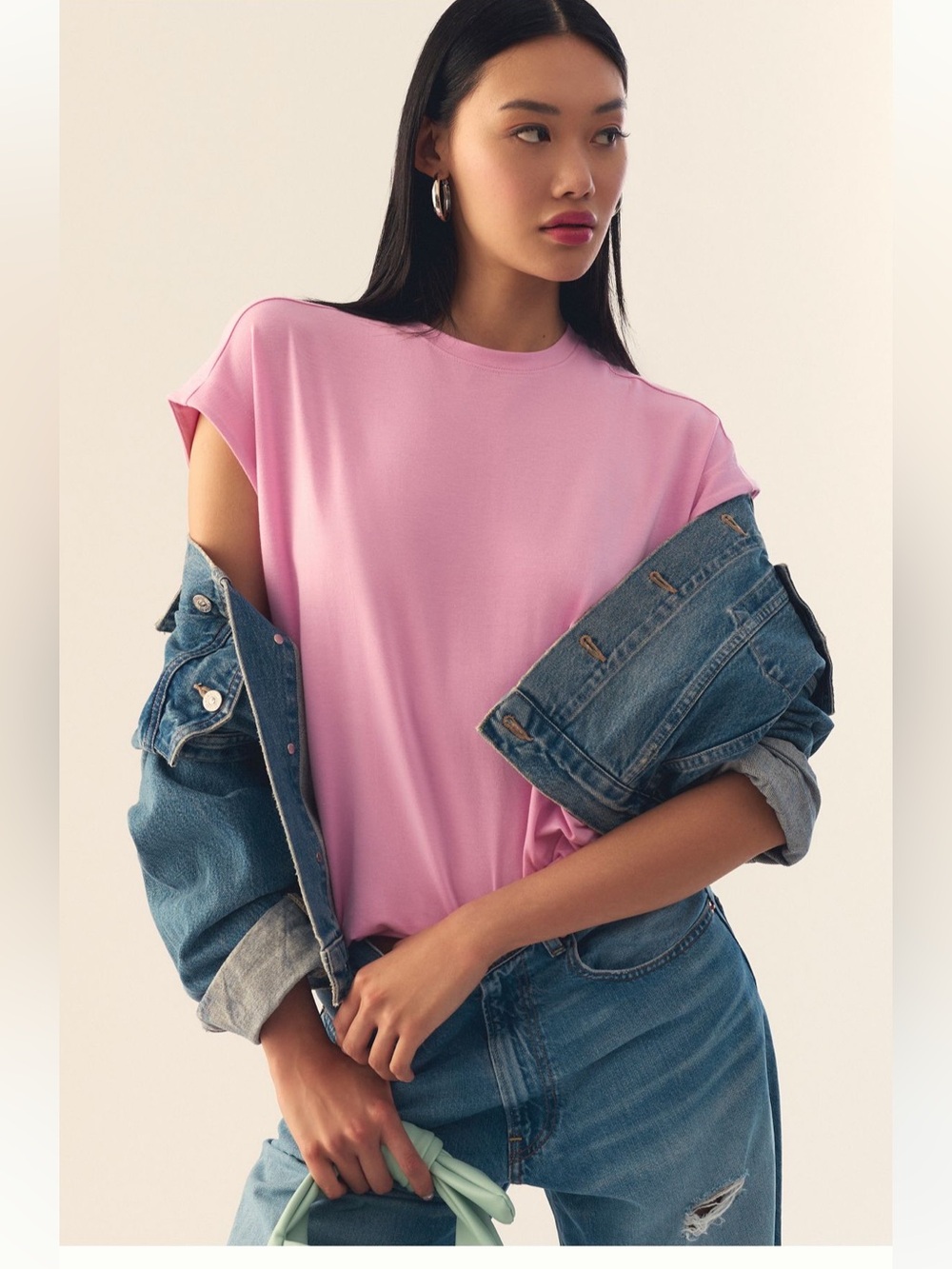 By Anthropologie Muscle Tee, S.